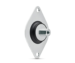 DVI-Rubber buffers mounts with flange